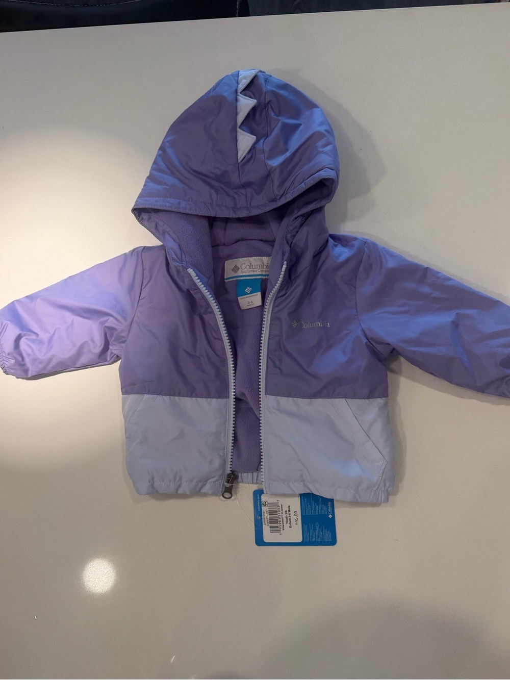 Columbia Kids Lavender and Light Purple Hooded Puffer Jacket
